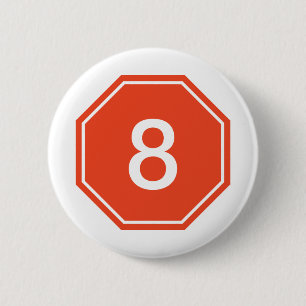 Stoppen Sie Knopf der Stütze-8 Button