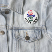 Stoppen Sie Knopf Obama 2012 Button (Beispiel)