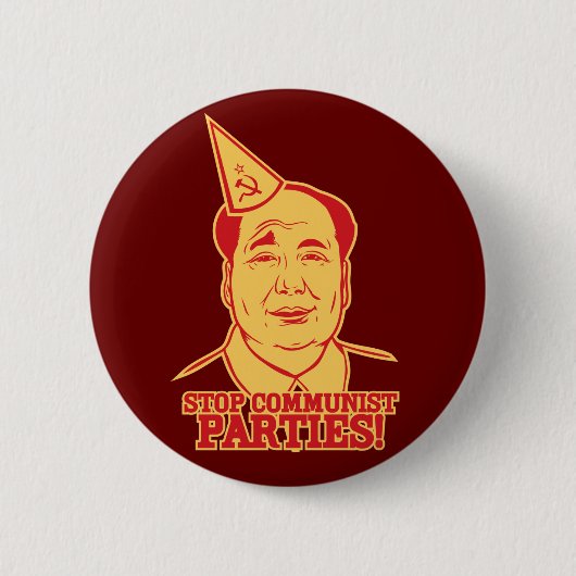 Stoppen Sie kommunistischen Partys-Knopf Button (Vorderseite)