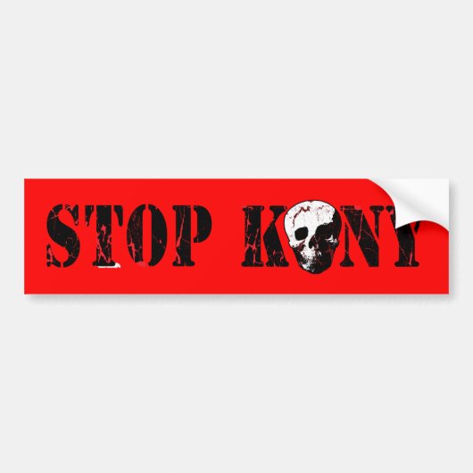 Stoppen Sie Kony Autoaufkleber (Vorne)