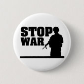 Stoppen Sie Krieg Button (Vorderseite)
