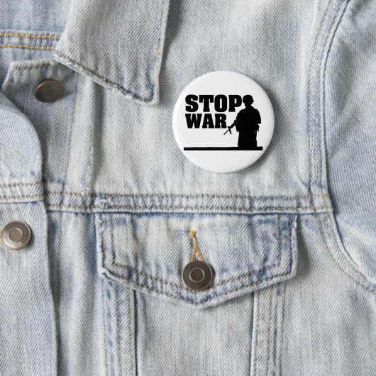Stoppen Sie Krieg Button (Beispiel)