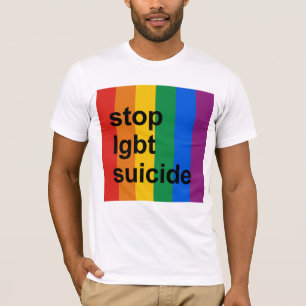 stoppen Sie lgbt Selbstmord T-Shirt