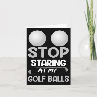 Stoppen Sie meinen Niedlichen Golfsport Joke Karte