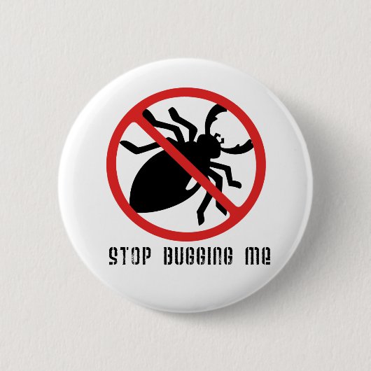 Stoppen Sie, mich abzuhören Knopf Button (Vorderseite)