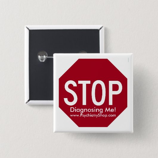 Stoppen Sie, mich zu bestimmen! Button (Vorne & Hinten)