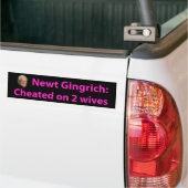 Stoppen Sie Newt Gingrich! Autoaufkleber (Auf Lkw)
