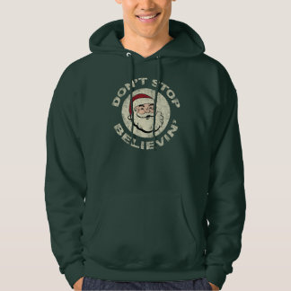 Stoppen Sie nicht Believin beunruhigten Hoodie