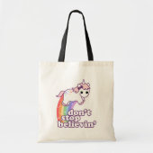 Stoppen Sie nicht Believin in den Einhörnern Tragetasche (Vorne)