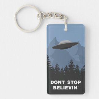 Stoppen Sie nicht Believin (UFO) Schlüsselanhänger