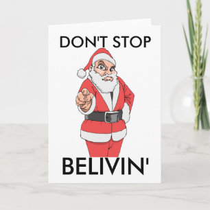 STOPPEN SIE NICHT, BELIVIN FEIERTAGSKARTE