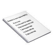 Stoppen Sie nie das HustelNotebook Notizblock (Rechte Seite)