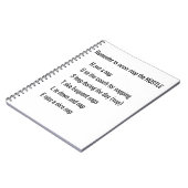 Stoppen Sie nie das HustelNotebook Notizblock (Linke Seite)