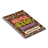 Stoppen Sie nie das Wachsen des Mushroom Spiral Fo Notizblock (Rechte Seite)