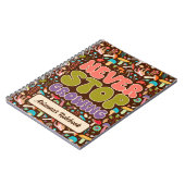 Stoppen Sie nie das Wachsen des Mushroom Spiral Fo Notizblock (Linke Seite)