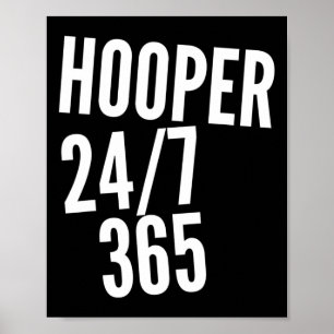 Stoppen Sie niemals Hoopin Hooper 247 365 Bysketby Poster