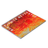 Stoppen Sie niemals immer den Motivierend Stromkre Notizblock (Linke Seite)