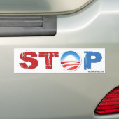 Stoppen Sie Obama 2012 Autoaufkleber (Auf Auto)