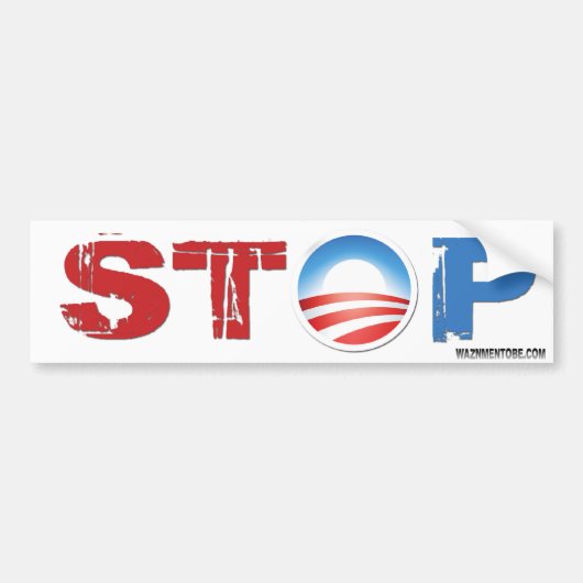 Stoppen Sie Obama 2012 Autoaufkleber (Vorne)