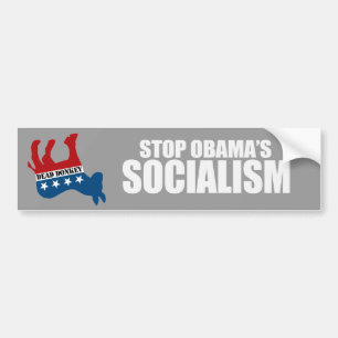 STOPPEN Sie OBAMA-SOZIALISMUS Autoaufkleber