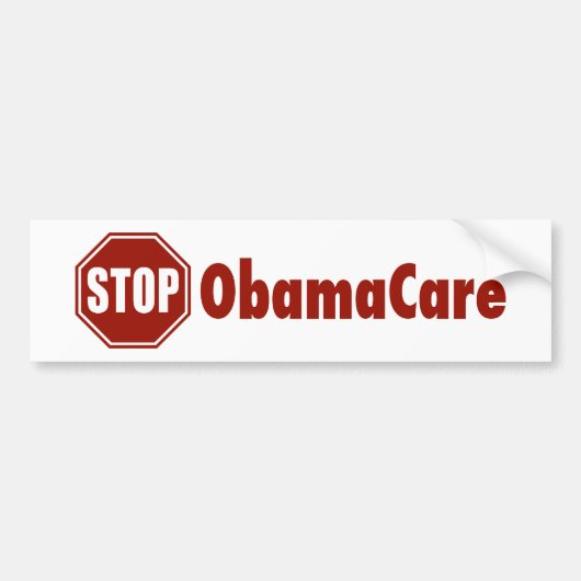 Stoppen Sie ObamaCare Autoaufkleber (Vorne)