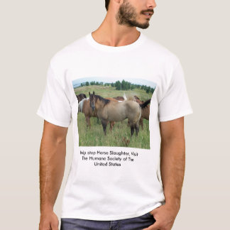 Stoppen Sie Pferdegemetzel T-Shirt