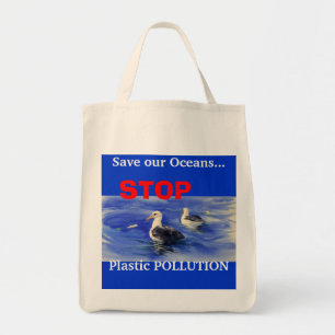 STOPPEN Sie Plastikverschmutzungs-Taschen-Tasche Tragetasche