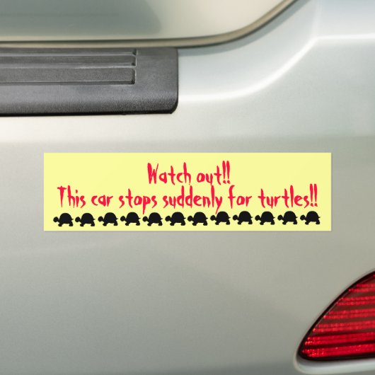 Stoppen Sie plötzlich für Autoaufkleber (Auf Auto)