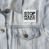 Stoppen Sie Polizei-Brutalität Button (Beispiel)