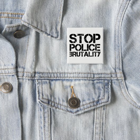 Stoppen Sie Polizei-Brutalität Button (Beispiel)