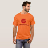 stoppen Sie Polizei-Brutalität T-Shirt (Vorne ganz)