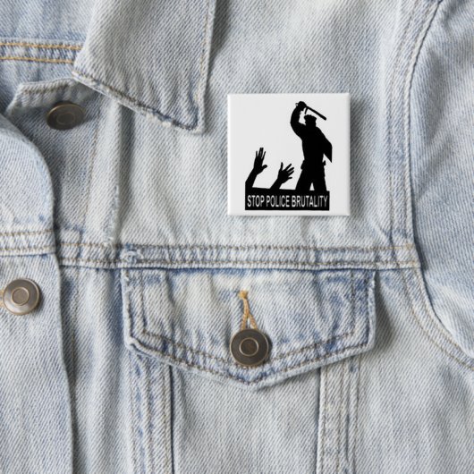 stoppen Sie Polizei-Brutalitätsknopf Button (Beispiel)