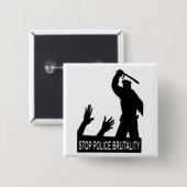stoppen Sie Polizei-Brutalitätsknopf Button (Vorne & Hinten)