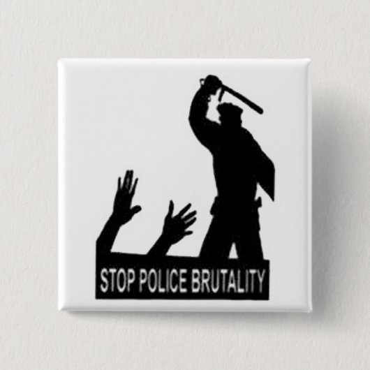 stoppen Sie Polizei-Brutalitätsknopf Button (Vorderseite)