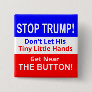 Stoppen Sie quadratischen Knopf des Trumpfs kleine Button