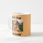 Stoppen Sie Retrievin' Goldener Retriever-Champion Kaffeetasse (Vorderseite Links)