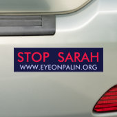 STOPPEN SIE SARAH, WWW.EYEONPALIN.ORG AUTOAUFKLEBER (Auf Auto)