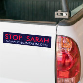 STOPPEN SIE SARAH, WWW.EYEONPALIN.ORG AUTOAUFKLEBER (Auf Lkw)