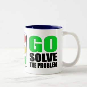 Stoppen Sie sich zu beschweren Zweifarbige Tasse
