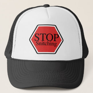 stoppen Sie snitching Truckerkappe