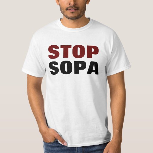 STOPPEN SIE SOPA T-Shirt (Vorderseite)