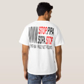 Stoppen Sie SOPA u. PIPA T - Shirt (Schwarz voll)