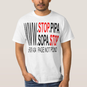 Stoppen Sie SOPA u. PIPA T - Shirt