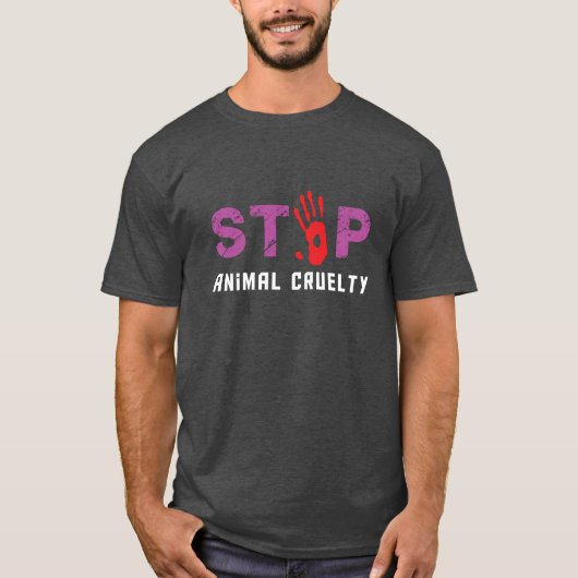 Stoppen Sie Tiergrausamkeit T - Shirt (Vorderseite)