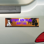 STOPPEN Sie TIERmissbrauch bumber Aufkleber Autoaufkleber (Auf Auto)