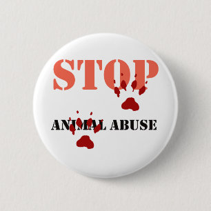 stoppen Sie Tiermissbrauch Button