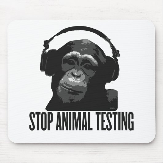 stoppen Sie Tierversuche Mousepad (Vorne)