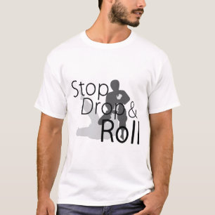 Stoppen Sie Tropfen und rollen Sie MIXED MARTIAL T-Shirt