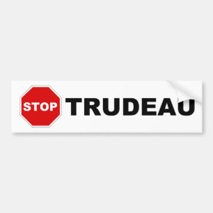STOPPEN Sie TRUDEAU Autoaufkleber