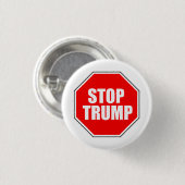 "STOPPEN Sie TRUMPF" 1,25 Zoll Button (Vorne & Hinten)